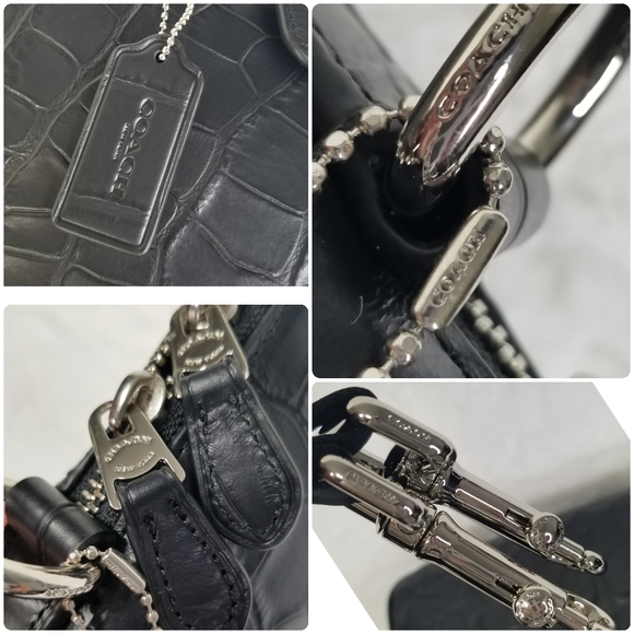 COACH BUSINESS ATTACHE LAPTOP BRIEFCASE BAG CROC - Picture 7 of 11